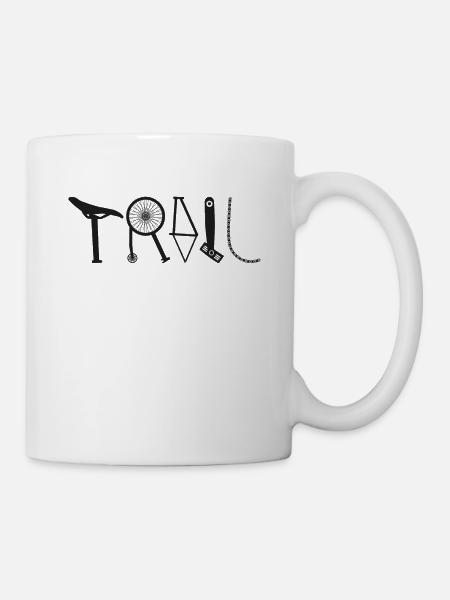 Enduro VTT VTT Équitation - Mug blanc - blanc