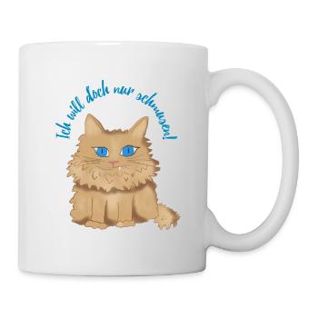 Ich will doch nur schmusen! - Tasse - Weiß - Rechts