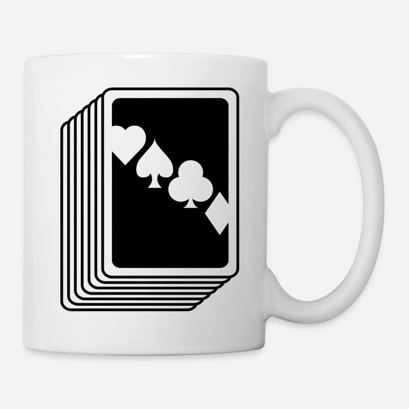 poker - Mug blanc - blanc