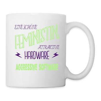 a womans place ansage demonstration beziehung - Tasse - Weiß - Rechts