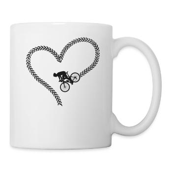 Drôle de vélo de route à vélo - Mug blanc - blanc - Droite