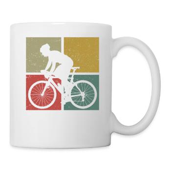 Funny Road Bike Riding Cycling - Mug - white - Right