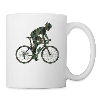 Drôle de vélo de route à vélo - Mug blanc - blanc - Droite