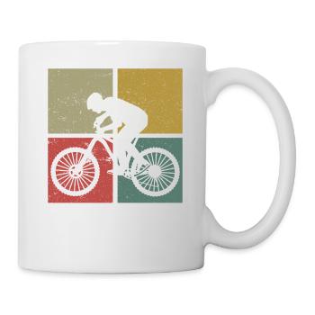 Enduro VTT VTT Équitation - Mug blanc - blanc - Droite
