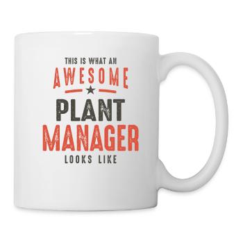 Funny Awesome Plant Manager Job Occupation - Mug - white - Right