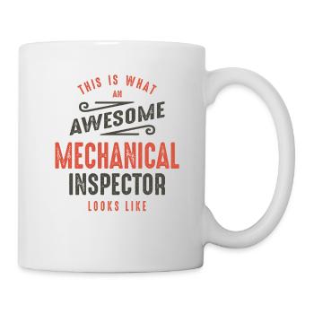 Funny Awesome Mechanical Inspector Job Occupation - Mug - white - Right