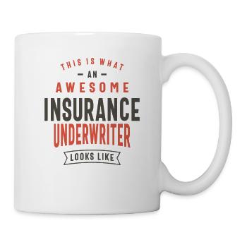 Drôle génial Assureur Emploi Profession - Mug blanc - blanc - Droite