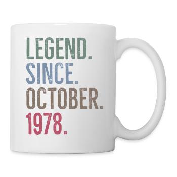 Légende depuis octobre 1978 - Mug blanc - blanc - Droite