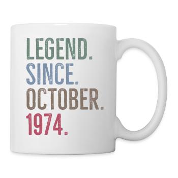 Légende depuis octobre 1974 - Mug blanc - blanc - Droite