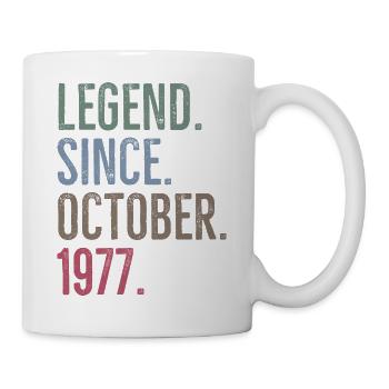 Légende depuis octobre 1977 - Mug blanc - blanc - Droite
