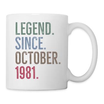 Légende depuis octobre 1981 - Mug blanc - blanc - Droite