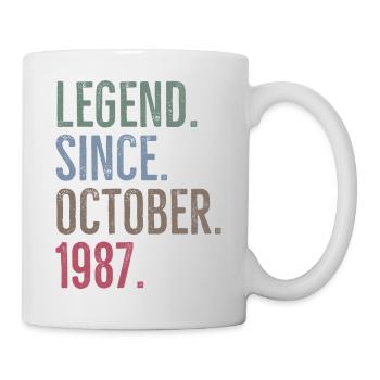 Légende depuis octobre 1987 - Mug blanc - blanc - Droite