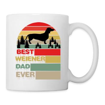 Best Weiner Dad Ever Halloween Dog Gifts - Mug - white - Right