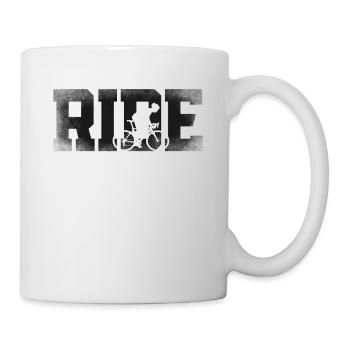 Drôle de vélo de route à vélo - Mug blanc - blanc - Droite