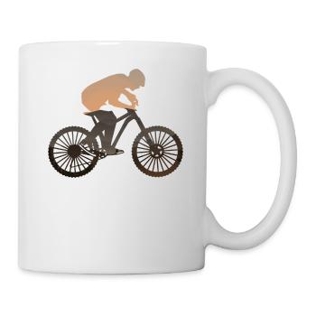 Enduro VTT VTT Équitation - Mug blanc - blanc - Droite