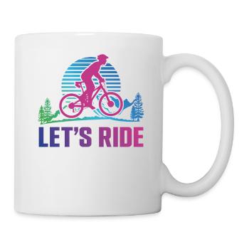 Enduro VTT VTT Équitation - Mug blanc - blanc - Droite
