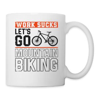 Enduro MTB Mountain Bike Riding - Tasse - Weiß - Rechts