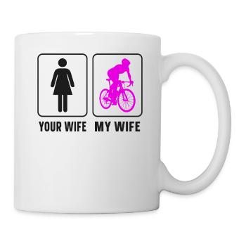 Funny Road Bike Riding Cycling - Tasse - Weiß - Rechts