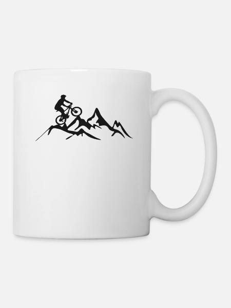 Enduro MTB Mountain Bike Riding - Mug - white