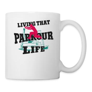 Parkour Free Running Traceur - Tasse - Weiß - Rechts