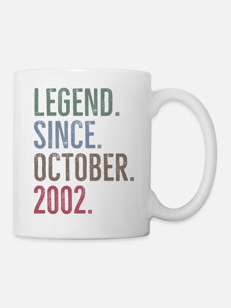 Légende depuis octobre 2002 - Mug blanc - blanc