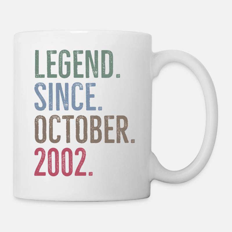 Légende depuis octobre 2002 - Mug blanc - blanc