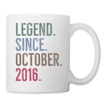Légende depuis octobre 2016 - Mug blanc - blanc - Droite