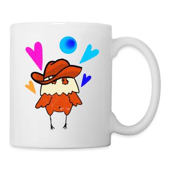 Chicken Cowboy - Mug - white - Right