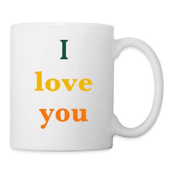I love you - Tasse - Weiß - Rechts