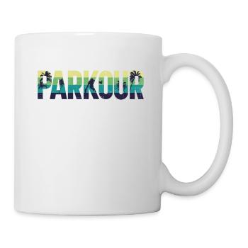 Parkour Free Running Traceur Retro - Mug blanc - blanc - Droite