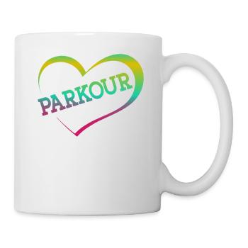 Parkour Free Running Traceur Fille - Mug blanc - blanc - Droite
