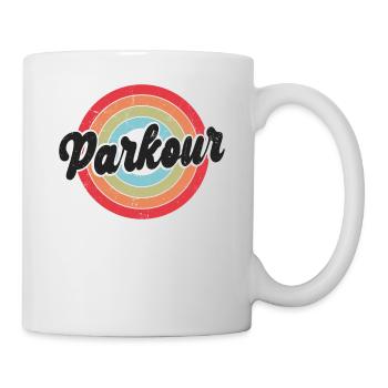 Parkour Free Running Traceur Retro - Mug blanc - blanc - Droite