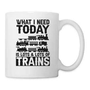 Steam Train Driver Trainspotting - Mug - white - Right