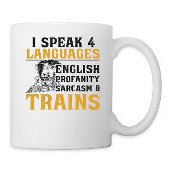 Steam Train Driver Trainspotting - Tasse - Weiß - Rechts