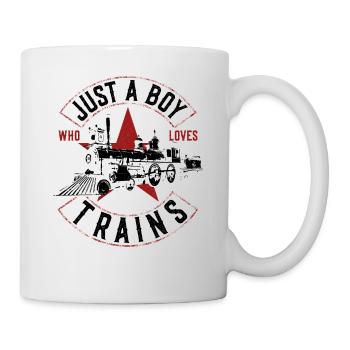 Steam Train Driver Trainspotting - Tasse - Weiß - Rechts