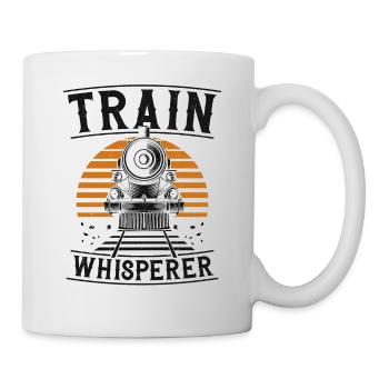 Steam Train Driver Trainspotting - Mug - white - Right
