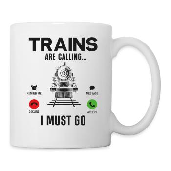Steam Train Driver Trainspotting - Tasse - Weiß - Rechts