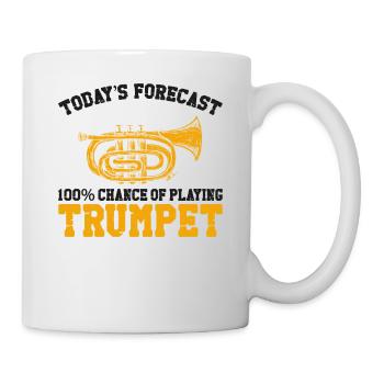 Trumpet Player Vintage Today's - Tasse - Weiß - Rechts