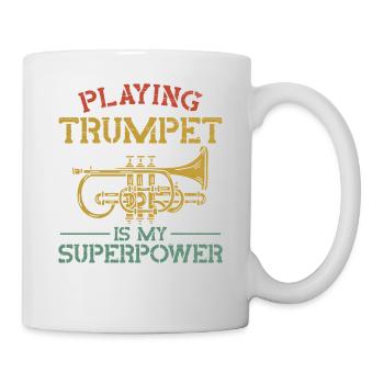 Joueur de trompette Vintage Playing - Mug blanc - blanc - Droite