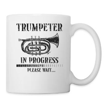 Trumpet Player Vintage Trumpeter - Tasse - Weiß - Rechts