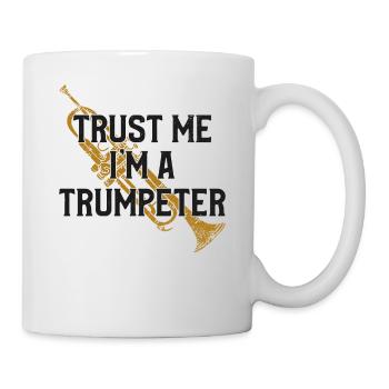 Trumpet Player Vintage Trust Me - Mug - white - Right
