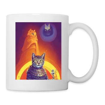 Ägyptische Gottkatze - Tasse - Weiß - Rechts