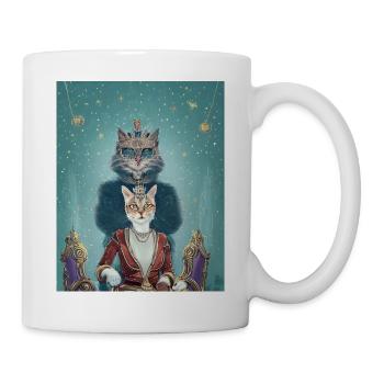 Rock Star Cat King and Queen - Mug - white - Right
