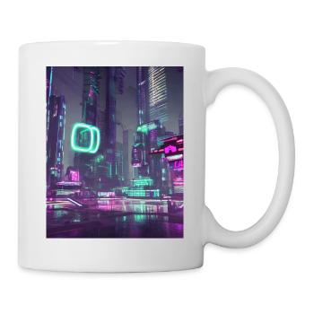 Futuristic city - Mug - white - Right