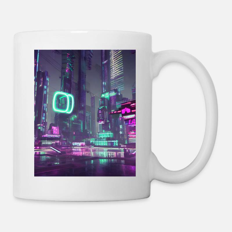Futuristic city - Mug - white