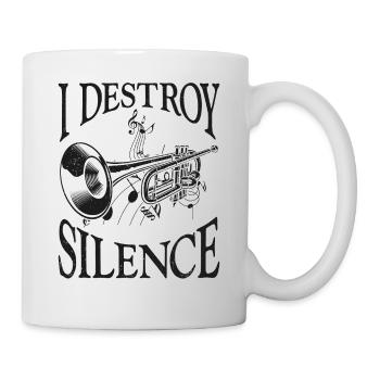 Trompettiste Vintage I Destroy - Mug blanc - blanc - Droite