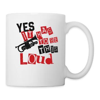 Trumpet Player Vintage Yes It Has - Tasse - Weiß - Rechts