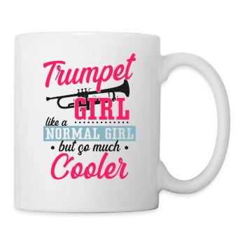 Trumpet Player Girl Trumpet Girl - Tasse - Weiß - Rechts