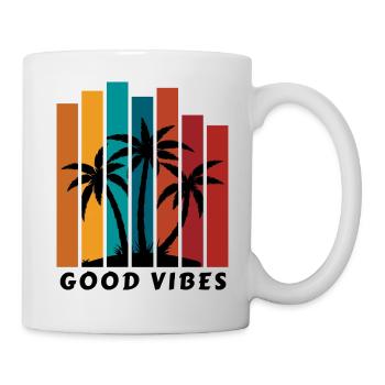 GOOD VIBES - Tasse - Weiß - Rechts