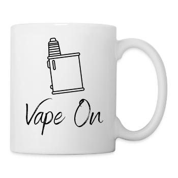 Vape On - Vaping - Dampfen - Dampfmaschine - Tasse - Weiß - Rechts